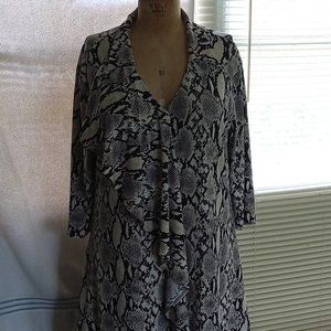 Attitudes by Renee Animal Print Dress with Pockets